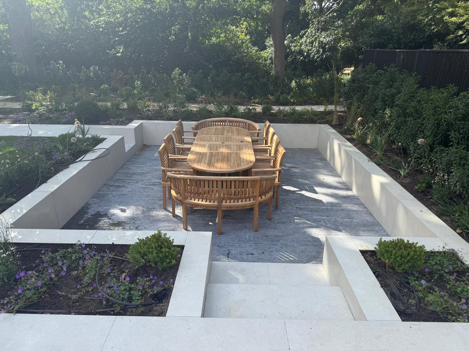 #GardenTransformation #LuxuryLandscaping #OutdoorLiving #GardenDesign #LandscapeDesign #BeforeAndAfter #DreamGarden #SageLandscapes #PorcelainPatio #CobbledDriveway #LaurelHedge #EntertainingOutdoors #GardenGoals #LandscapeInspiration